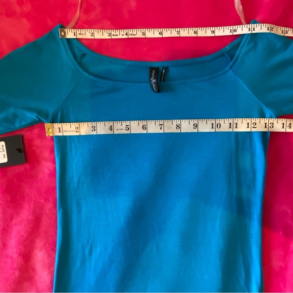 Guess by Marciano Blue Short Sleeve Top Size XS NWT - Picture 14 of 15